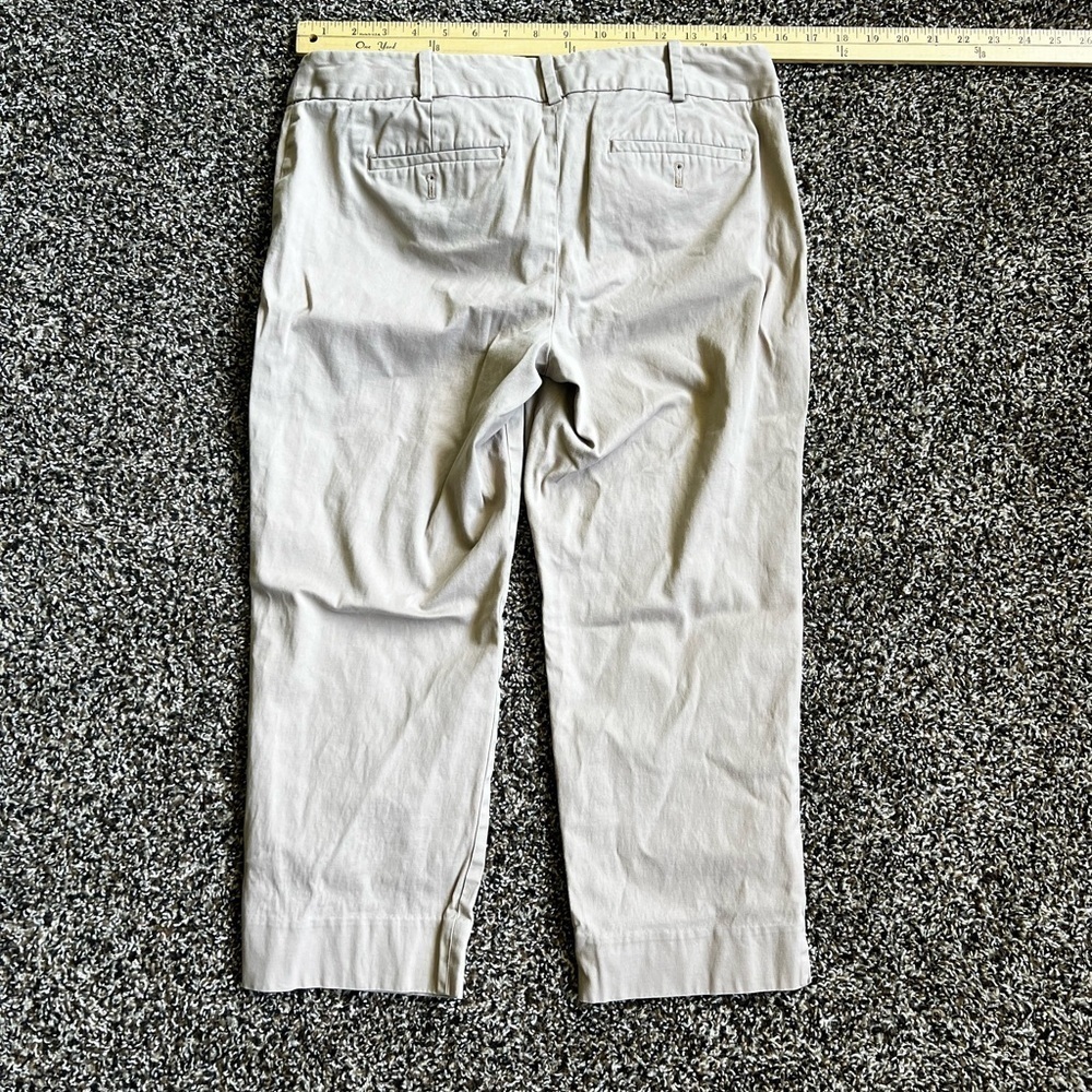 Talbots Tan Chinos Flat Front Cotton Blend - Picture 4 of 6